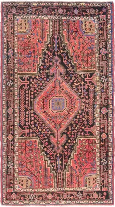 فرش ایرانی تویزرکان 5 'x 9' سیاه