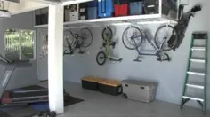 SafeRacks Overhead Garage Storage Bike Rack وظیفه سنگین (سقف سقف 18 "-33")