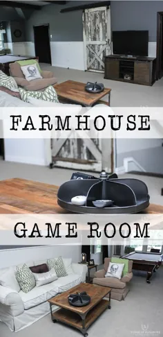 دکوراسیون اتاق بازی Farm-to-room-farmhouse - House of Hargrove