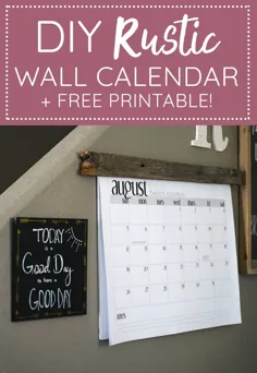 تقویم دیواری DIY با بارنوود + قابل چاپ رایگان!  |  سلام هیلی بلاگ