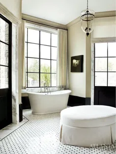 حمامهای سیاه و سفید با سبک کلاسیک