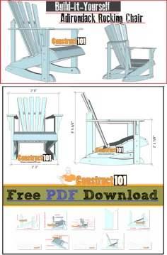 طرح های صندلی گهواره ای Adirondack - بارگیری PDF - سازه 101