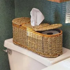 سبدهای منحصر به فرد پیتربورو برای کاغذ توالت و محل نگهداری بافت کلینکس در حمام