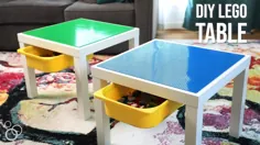 میز لگو آسان DIY IKEA با ذخیره سازی