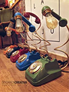 تلفن لامپ • چراغ میز کار Vintage • مبلمان اداری دکوراسیون منزل مدرن تخت خواب تزئینی Edison Bulb Tungsten Pop Retro Antiquo