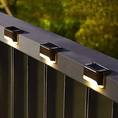 چراغ های خورشیدی Solpex Solar Deck Lights Outdoor 16 Pack، Solar Step Lights چراغ های خورشیدی ضد آب برای پله های بیرونی ، استپ ، نرده ، حیاط ، پاسیو و مسیر (سفید گرم)