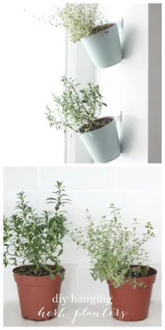 Hanging Herb Planters باغ گیاهان سرپوشیده |  جولی بلانر