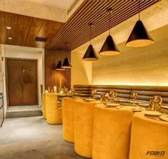 فضای داخلی رستوران Jalpaan اقتباسی از سبک "مدرن هند" است. |  FOAID - خاطرات معماران