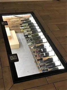 واحد نمایش زیرزمین نوشیدنی کف شیشه ای - سیستم درب تله ذخیره سازی نوشیدنی
