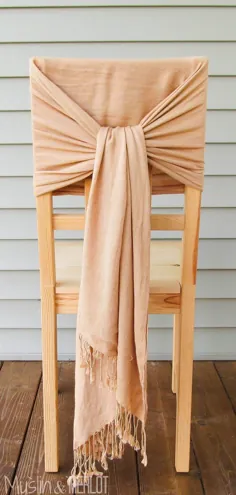چگونه صندلی ها را با روسری تزئین کنیم!