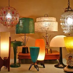 لامپ های اتمی Mid-Mod at Lise Vintage LIghting