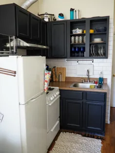 به روزرسانی آشپزخانه کاغذ DIY تماس با ما قسمت 1: کابینت ها - خانه رومینگ