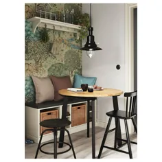 میز GAMLARED ، لکه عتیقه سبک ، رنگ آمیزی سیاه - IKEA