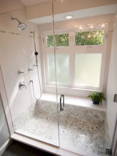 ایده های طراحی حمام با پنجره در دوش