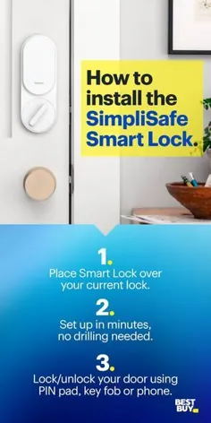 SimpliSafe Smart Lock + PIN Pad Nickel SS3-LK-WN - بهترین خرید