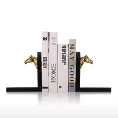 Bookends With Horse Gold Bookends Horse Craft به سبک سوارکاری