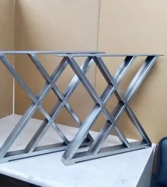 پایه میز فلزی میز و صندلی ناهار آهنی پایه صنعتی |  اتسی