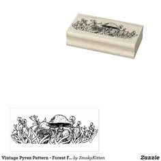 الگوی پیرکس Vintage - تمبر لاستیکی قارچ قارچ Fancies |  Zazzle.com