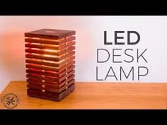 چراغ میز کار DIY با تغییر چراغ LED