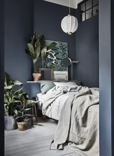 10x de mooiste donkere slaapkamers از Pinterest