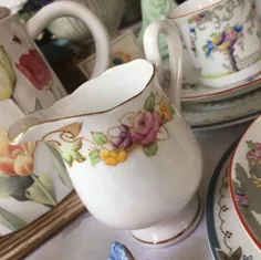 مجموعه چای Springtime چای مجموعه چای انگلیسی Vintage For 4 Alice |  اتسی