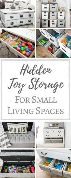 ذخیره سازی اسباب بازی پنهان برای مکان های کوچک زندگی |  به سادگی زیبا توسط آنجلا