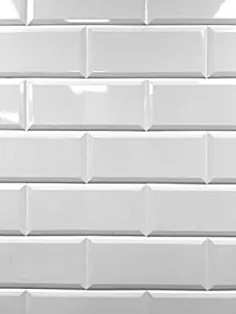 دیوارهای دوش کاشی و سرامیک مترو تزئینی براق سفید براق 4x10 (بسته 5 قطعه)