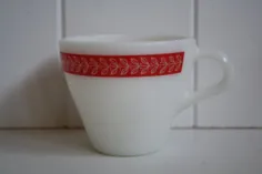 Red Laurel Vintage Pyrex Cup Vintge Red Pyrex / Fire King |  اتسی