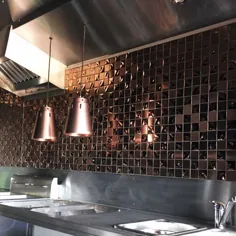گل رز طلایی مخلوط مشکی شش ضلعی کاشی موزاییکی حمام آشپزخانه Backsplash دیوار ویژگی