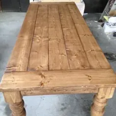 پای میز میز ناهار خوری چوب سخت ناتمام چوب سخت |  اتسی