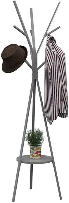نگهدارنده پوشاک آویز کلاه فلزی درختی ایستاده ایستاده نمایش کلاه کلاه ایستاده هابی با 9 قلاب برای کلاه های لباس و روسری های سفید ، 17.72 "Wx17.72 Dx70.87 H