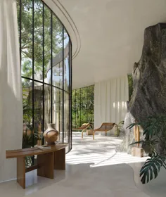 یک خانه شیشه ای طراح در طبیعت برزیل - PLANETE DECO دنیای خانه ها