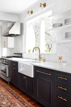 چرا کابینت های آشپزخانه دو رنگ بهترین از همه دنیاهای ممکن است