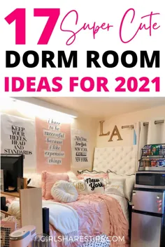 17 ایده اتاق خوابگاهی زیبا و شیک که می خواهید کپی کنید 2021 |  ایده های اتاق خوابگاه کالج |  دکور اتاق خوابگاه