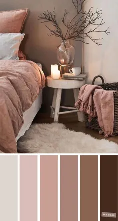 رنگ های تین زمین برای اتاق خواب ، طرح رنگی ماورایی برای اتاق خواب