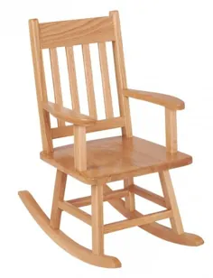 صندلی گهواره ای چوبی بلوط جامد کودک ECR4Kids کلاسیک ، طبیعی ELR-15341