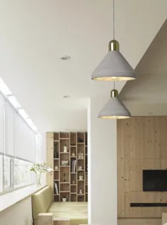 5 مدل سایه لامپ طرح LED بتونی برای خانه / دفتر / هدیه دکوراسیون چیدمان آسان سبک سبز صنعتی