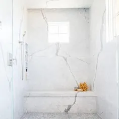 ایده های طراحی دیوارهای حمام از اسلب سنگ مرمر