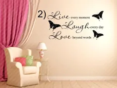 Live Laugh Love 1 Vinyl Wall Decal Design 1 3 Wall Vinyl |  اتسی