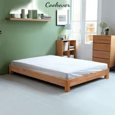 无 床头 日 式 榻榻米 床 北欧 矮 床 落地 床 架子 1.5m 双人 实木 床架 简约