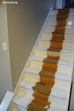 قبل و بعد: DIY پله های رنگ شده قبل