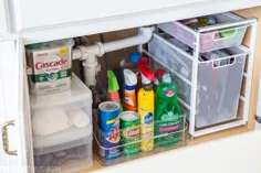 سازمان آشپزخانه: روش های ساده برای پاک کردن محل ذخیره زیر سینک