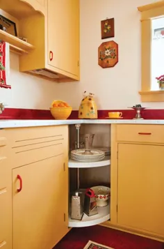 طراحی آشپزخانه یکپارچهسازی با سیستمعامل دهه 1940 - مجله Old House Journal