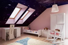 کاغذ دیواری سقفی |  کهکشان دکور |  کاغذ دیواری فضای بیرونی
