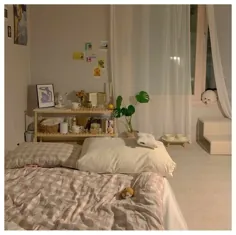 اتاق خواب مینیمالیستی کره ای کوچک
