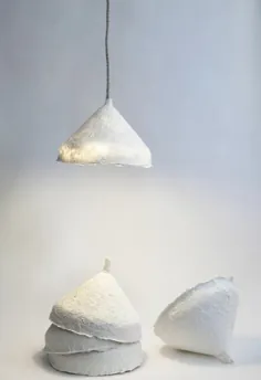 برای علاقه بصری بیشتر ، آباژورهای کاغذی درست کنید - لامپ های DIY