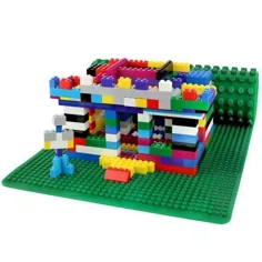 بر روی N 'Play Lego / DUPLO سازگار دو طرفه کف سیلیکون مات - Walmart.com کلیک کنید