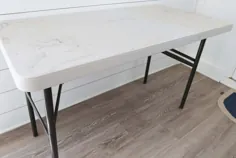 چگونه می توان یک میز پلاستیکی تاشو را ساخت DIY
