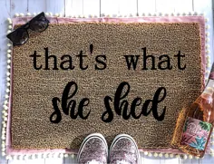او Doormat / دخترانه Doormat / خنده دار Doormat را ریخت
