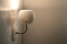 CLAYLIGHT SCONCE مدل سیم کشی سخت: دیوار روشنایی سرامیکی |  اتسی